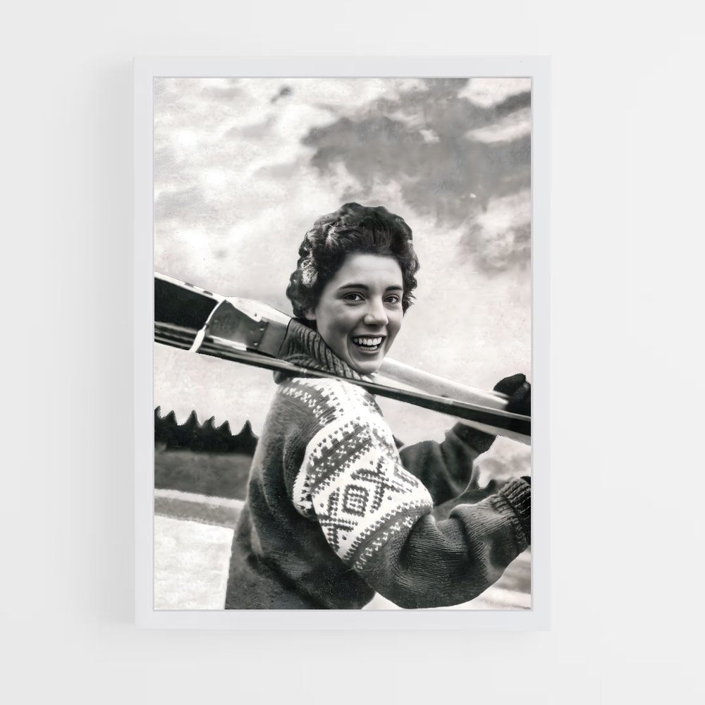 Poster Ski Chic 1956 – affiche Jeux Olympiques (vue 3)